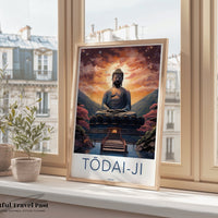 Todai-Ji Temple Poster | Japanese Art | Japan Wall Art