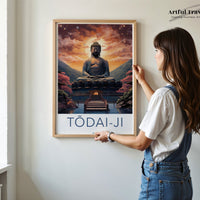 Todai-Ji Temple Poster | Japanese Art | Japan Wall Art