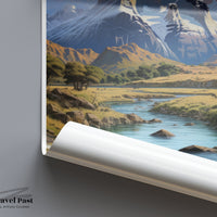 Torres del Paine Poster - Chile Wall Art
