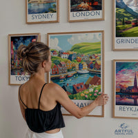 Tórshavn Poster | Faroe Islands Wall Art | Nordic Decor