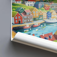Tórshavn Poster | Faroe Islands Wall Art | Nordic Decor