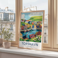 Tórshavn Poster | Faroe Islands Wall Art | Nordic Decor