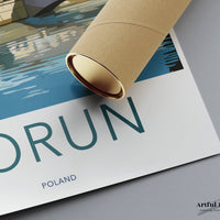 Toruń Poster | Poland Wall Art | Eastern Europe Decor