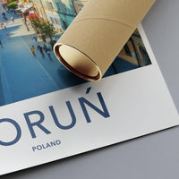 Toruń Poster | Poland Wall Art | Europe Decor