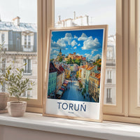Toruń Poster | Poland Wall Art | Europe Decor