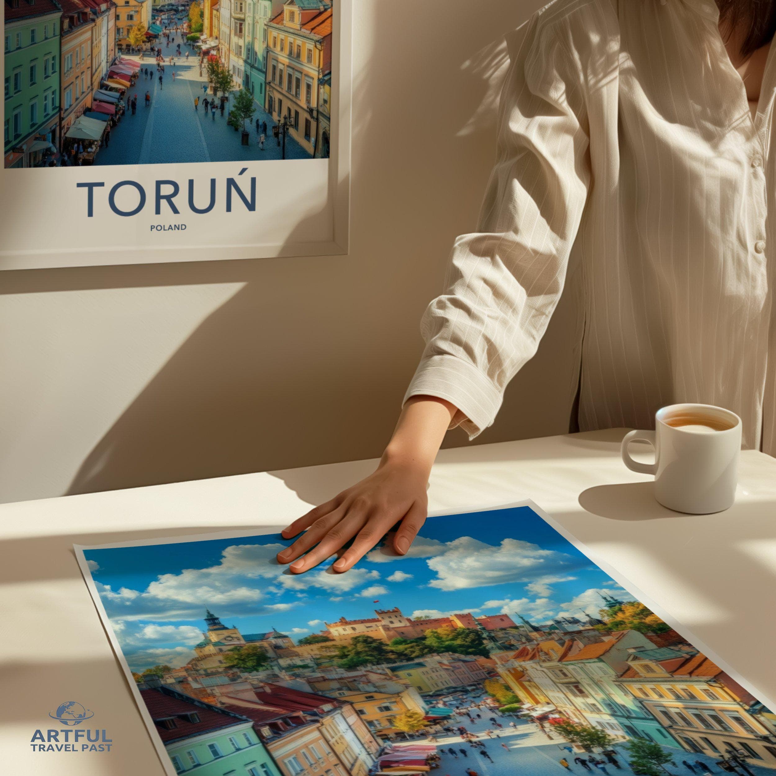 Toruń Poster | Poland Wall Art | Europe Decor
