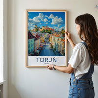 Toruń Poster | Poland Wall Art | Europe Decor