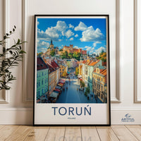 Toruń Poster | Poland Wall Art | Europe Decor
