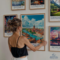 Toulouse Poster | France Wall Art | Europe Decor