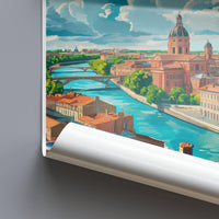 Toulouse Poster | France Wall Art | Europe Decor
