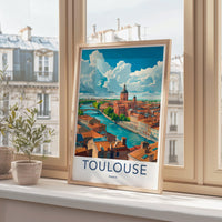 Toulouse Poster | France Wall Art | Europe Decor