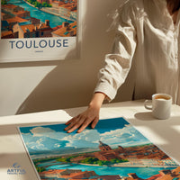 Toulouse Poster | France Wall Art | Europe Decor