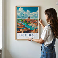 Toulouse Poster | France Wall Art | Europe Decor