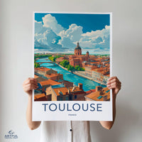 Toulouse Poster | France Wall Art | Europe Decor