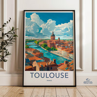 Toulouse Poster | France Wall Art | Europe Decor