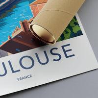 Toulouse Poster | France Wall Art | Europe Decor