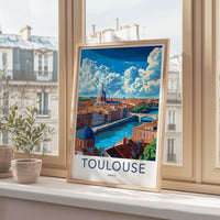 Toulouse Poster | France Wall Art | Europe Decor