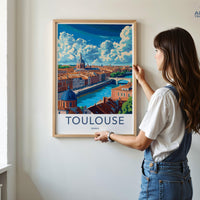 Toulouse Poster | France Wall Art | Europe Decor