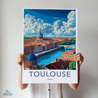 Toulouse Poster | France Wall Art | Europe Decor