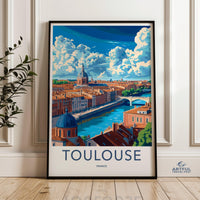 Toulouse Poster | France Wall Art | Europe Decor