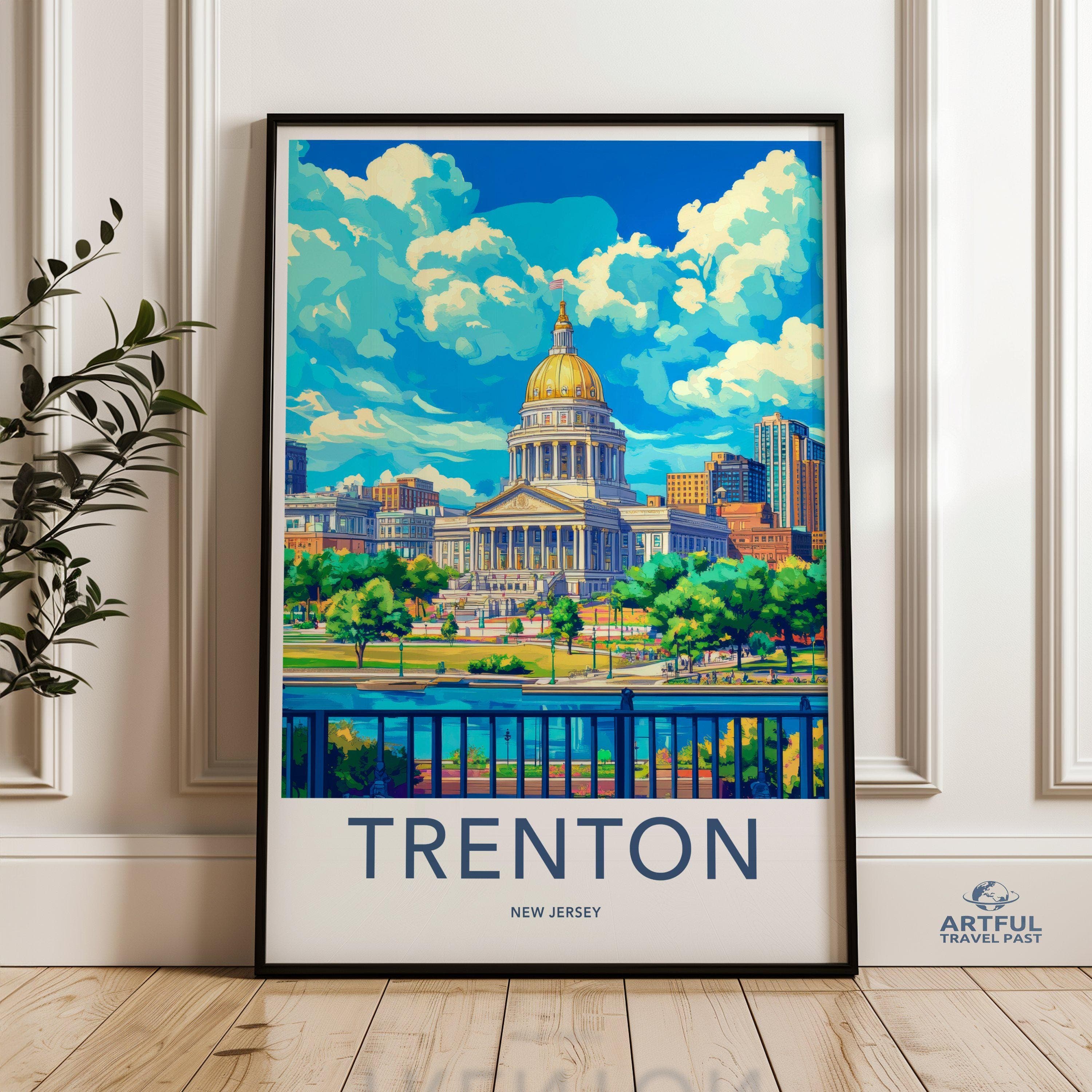 Trenton Poster - New Jersey Wall Art