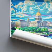 Trenton Poster | New Jersey Wall Art | America Decor