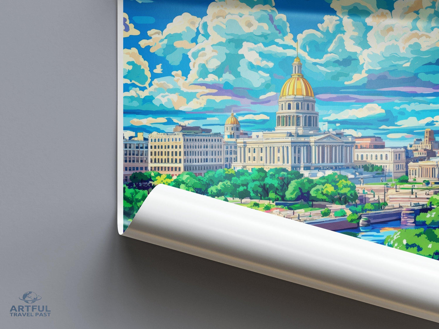 Trenton Poster | New Jersey Wall Art | America Decor