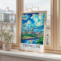 Trenton Poster | New Jersey Wall Art | America Decor