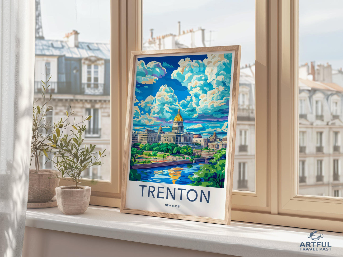 Trenton Poster | New Jersey Wall Art | America Decor