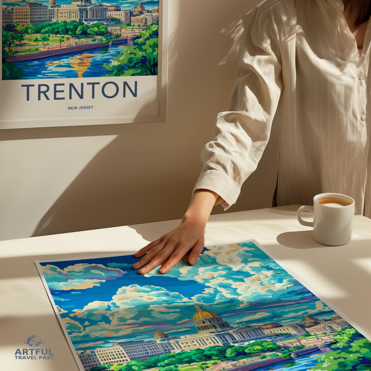 Trenton Poster | New Jersey Wall Art | America Decor