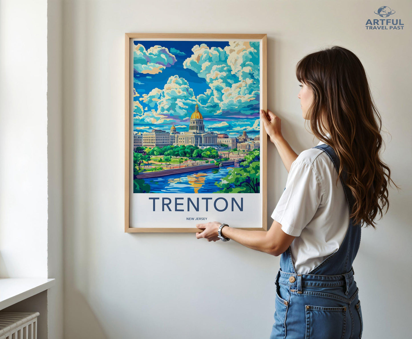 Trenton Poster | New Jersey Wall Art | America Decor