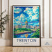 Trenton Poster | New Jersey Wall Art | America Decor