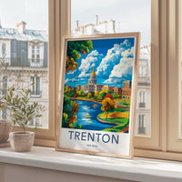 Trenton Poster | New Jersey Wall Art | America Decor