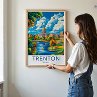 Trenton Poster | New Jersey Wall Art | America Decor