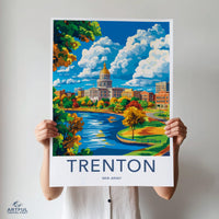 Trenton Poster | New Jersey Wall Art | America Decor