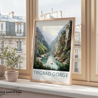 Trigrad Gorge Poster | Bulgaria Wall Art | Eastern Europe Decor