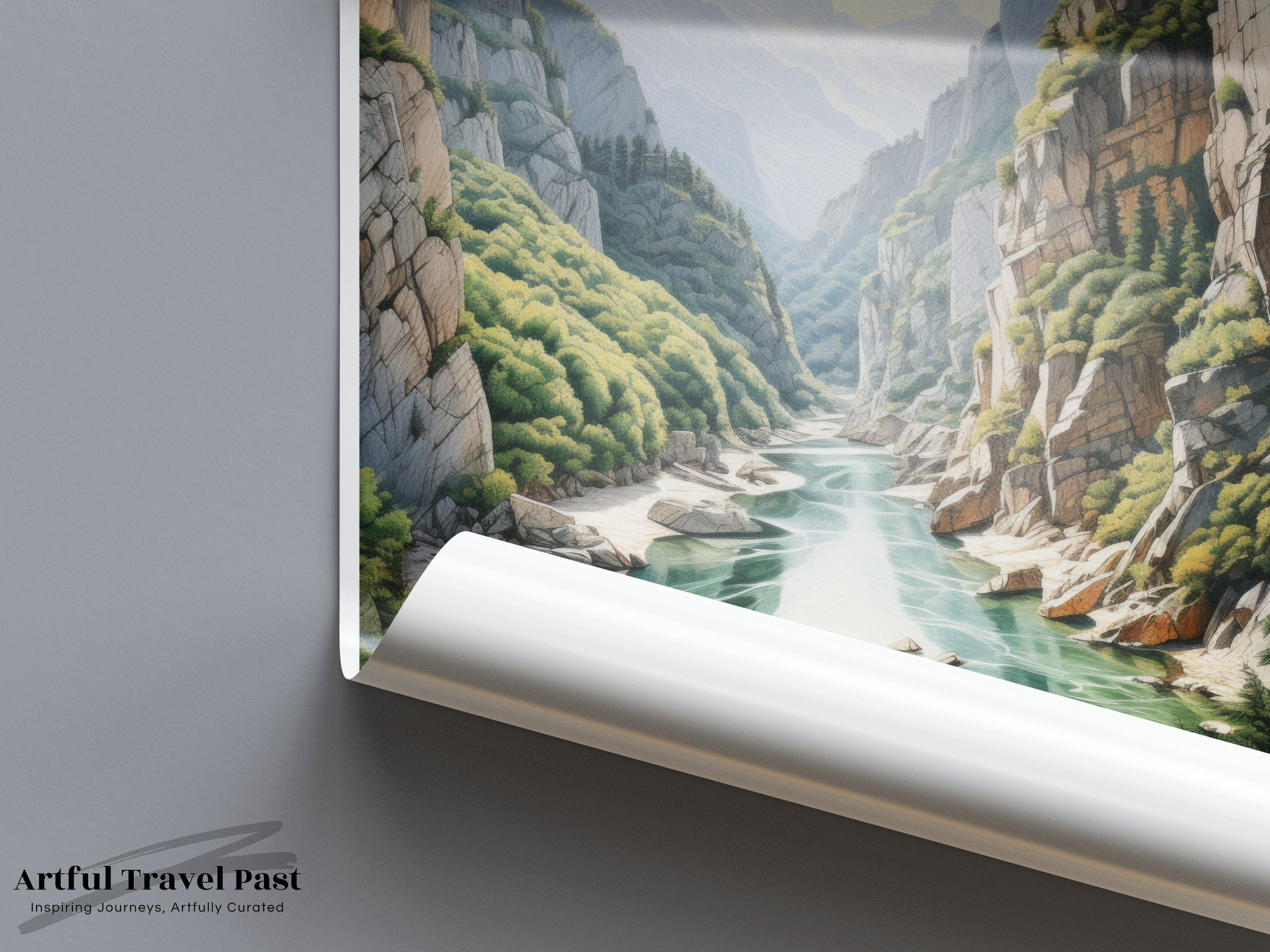Trigrad Gorge Poster | Bulgaria Wall Art | Eastern Europe Decor