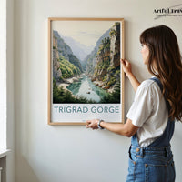 Trigrad Gorge Poster | Bulgaria Wall Art | Eastern Europe Decor