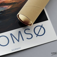 Tromsø Poster | Nordic Aurora Borealis | Norway Wall Art