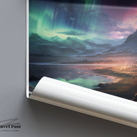 Tromsø Poster | Nordic Aurora Borealis | Norway Wall Art