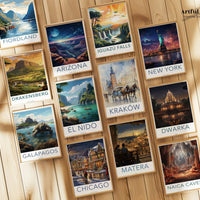 Tromsø Poster | Norway Wall Art | Northern Lights Artwork