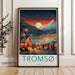 Tromsø Poster | Norway Wall Art | Northern Lights Artwork