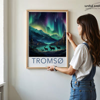 Tromsø Poster | Norway Wall Art | Scandinavia Art