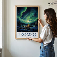 Tromsø Poster | Norway Wall Art | Scandinavia Artwork