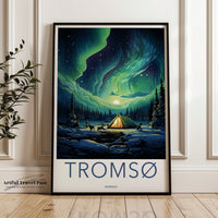 Tromsø Poster | Norway Wall Art | Scandinavia Artwork