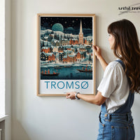 Tromsø Poster | Norway Wall Art | Scandinavia Decor