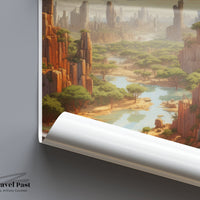 Tsingy de Bemaraha Poster | Madagascar Wall Art