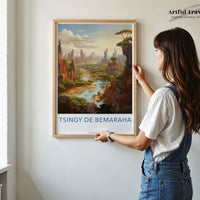 Tsingy de Bemaraha Poster | Madagascar Wall Art