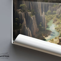 Tsingy de Bemaraha Poster | Madagascar Wall Art