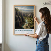 Tsingy de Bemaraha Poster | Madagascar Wall Art